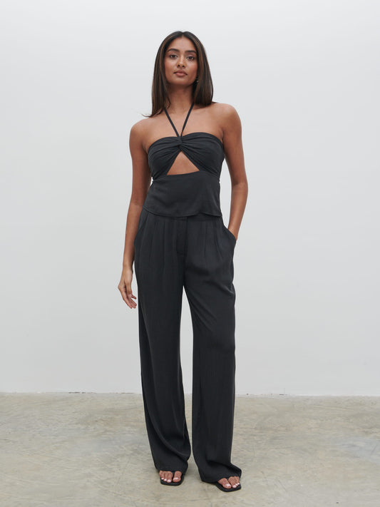 Suki Halter Top - Black