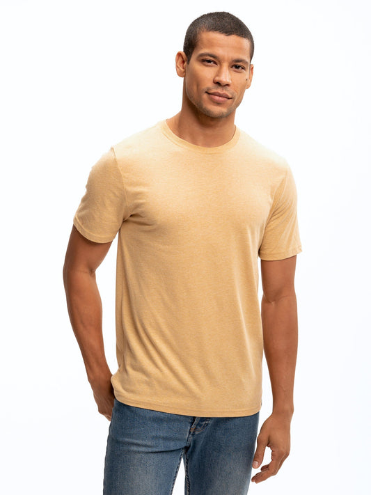 Men's Core Triblend Jersey Crew Neck Tee