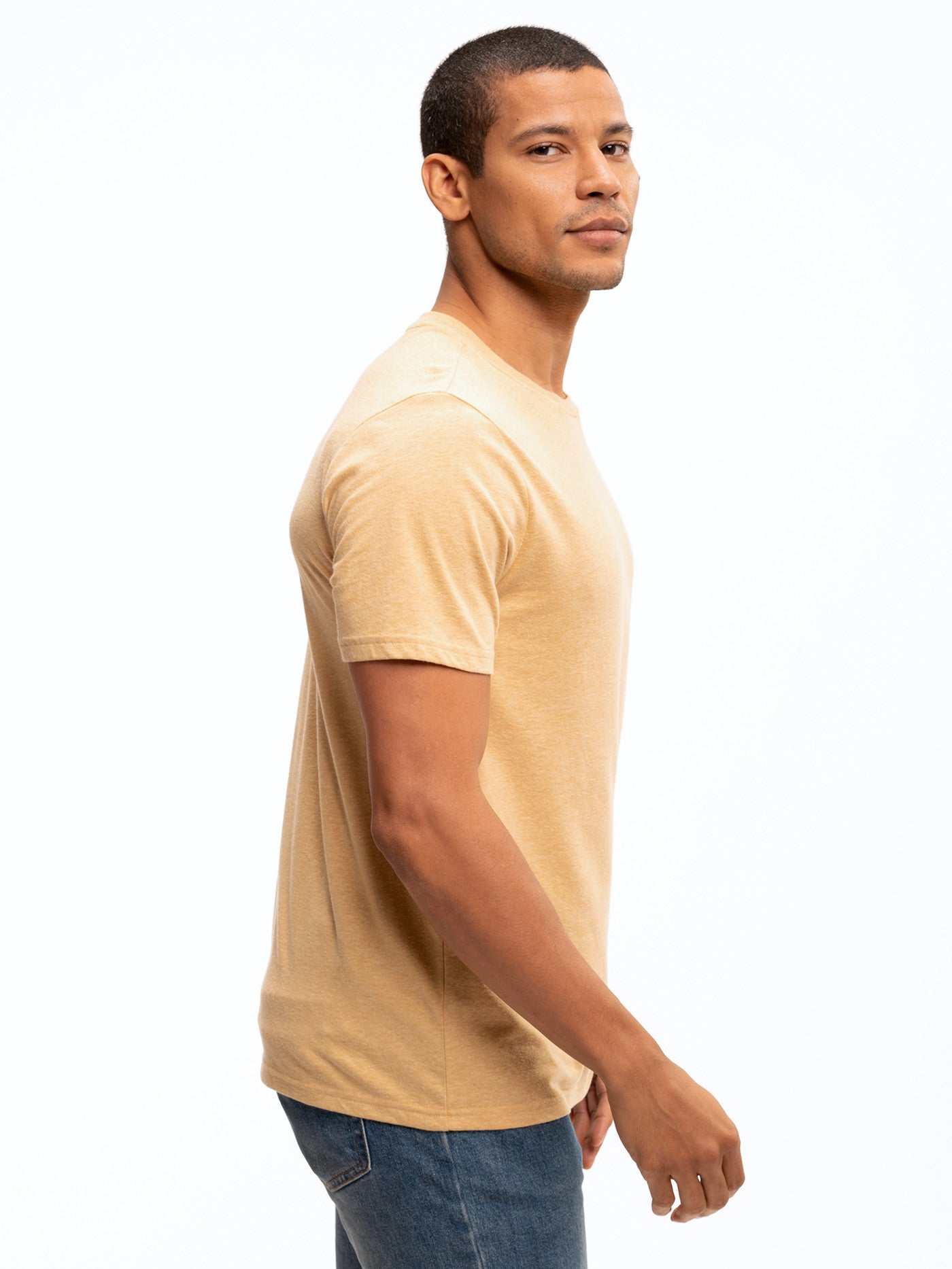 Men's Core Triblend Jersey Crew Neck Tee