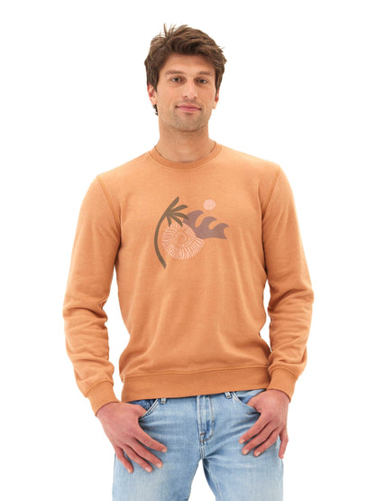 Mineral Wash Graphic Fleece Crew
