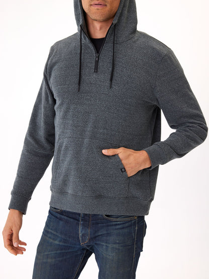 Triblend Breton Half Zip Hoodie