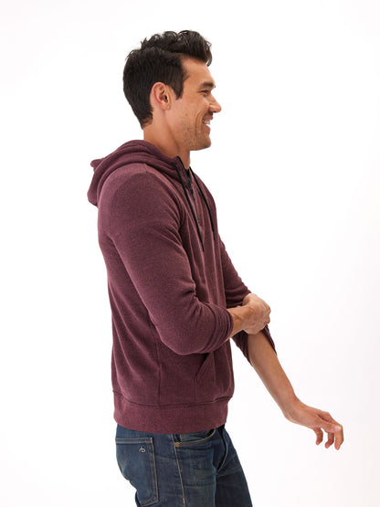Triblend Breton Half Zip Hoodie