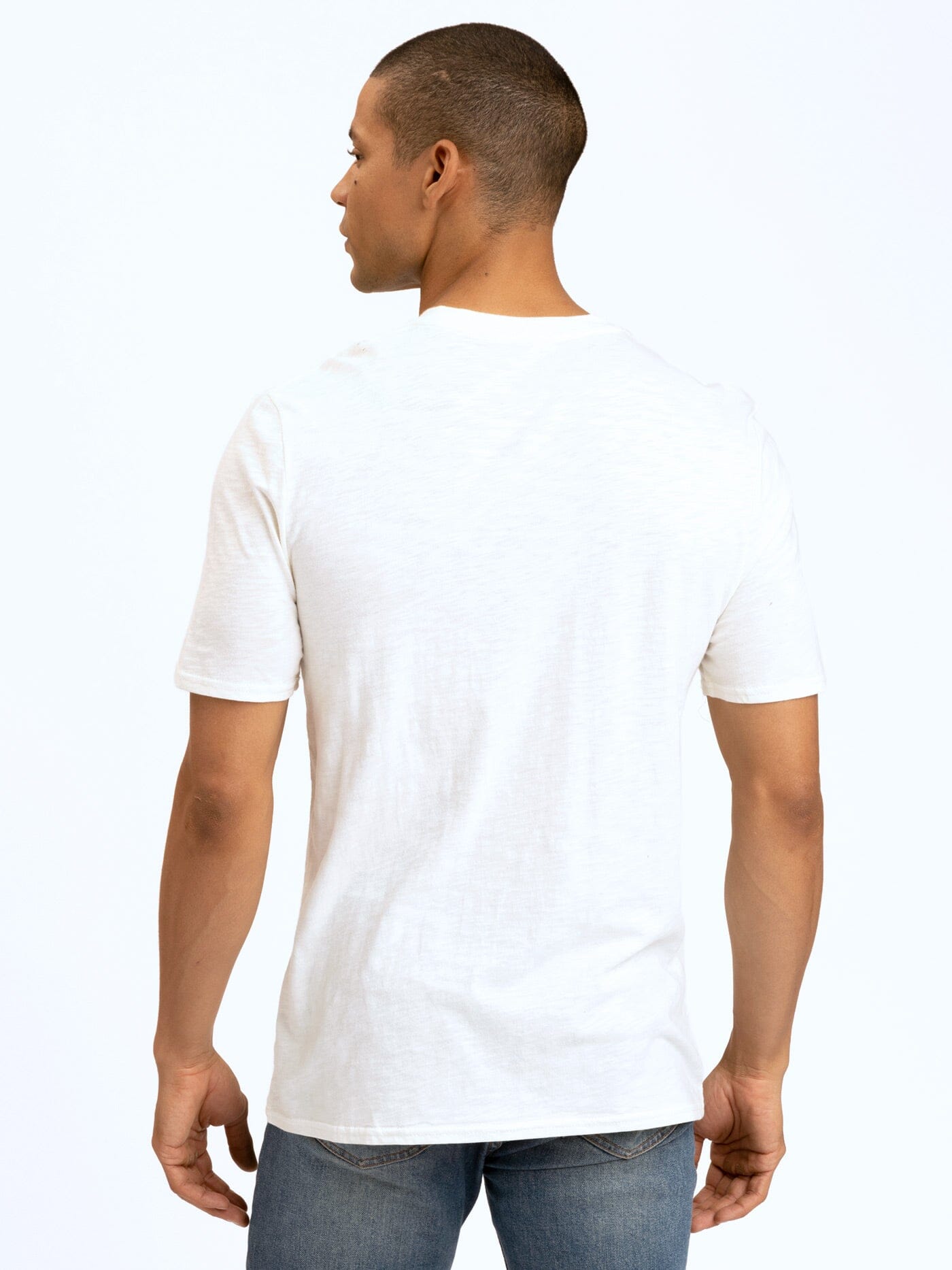 Slub Jersey V-Neck Tee