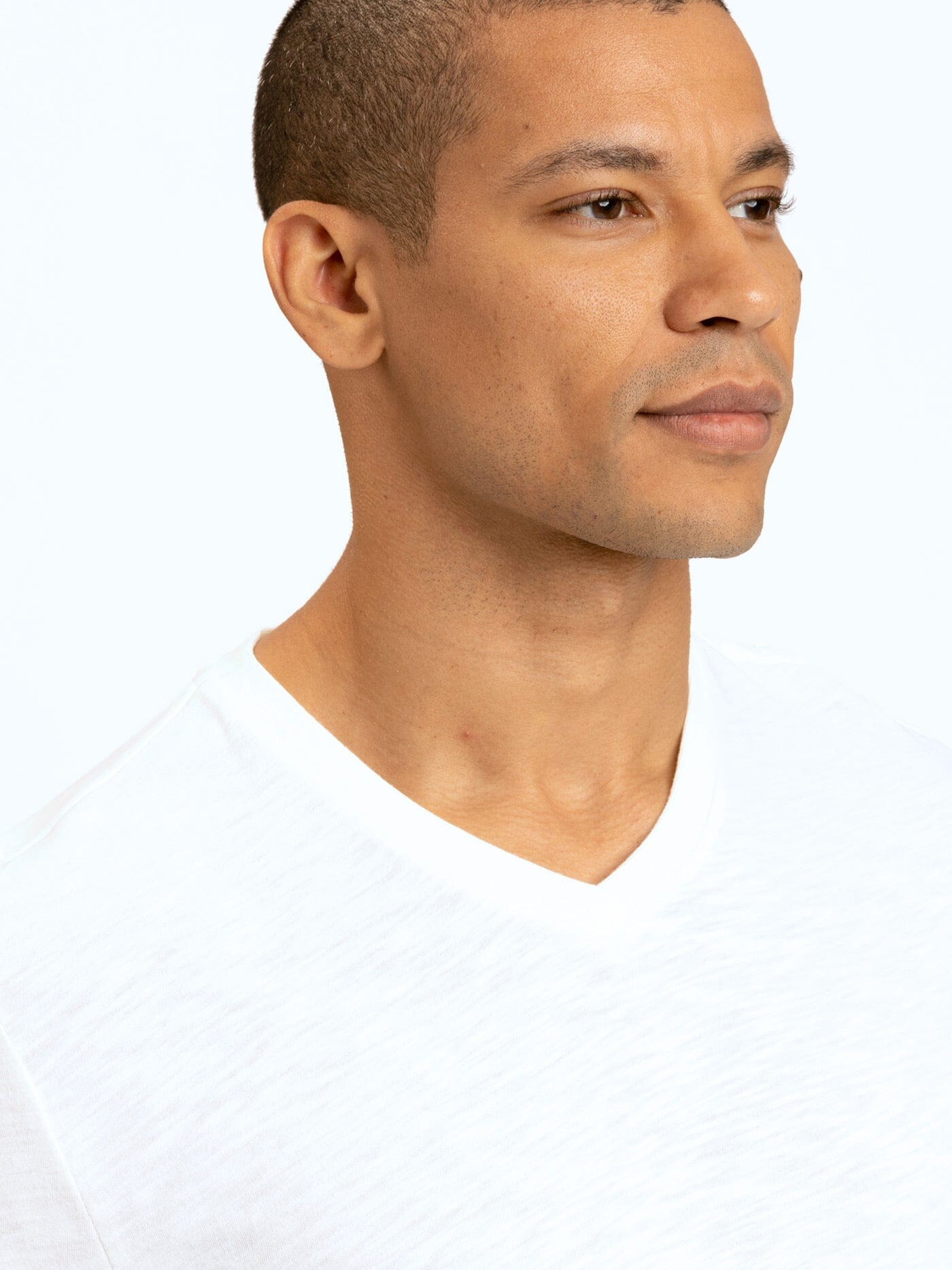 Slub Jersey V-Neck Tee