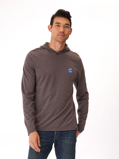 Triblend Embroidery Hoodie Tee