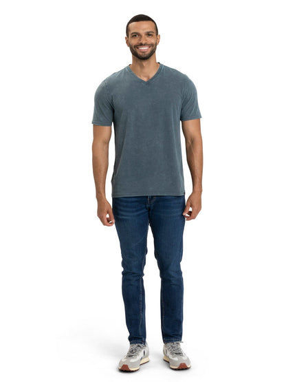 Mineral Wash Jersey V-Neck Tee