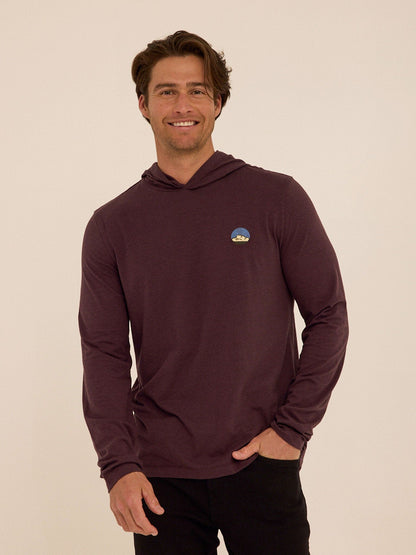 Triblend Embroidery Hoodie Tee
