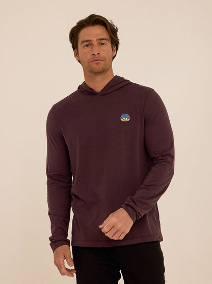 Triblend Embroidery Hoodie Tee