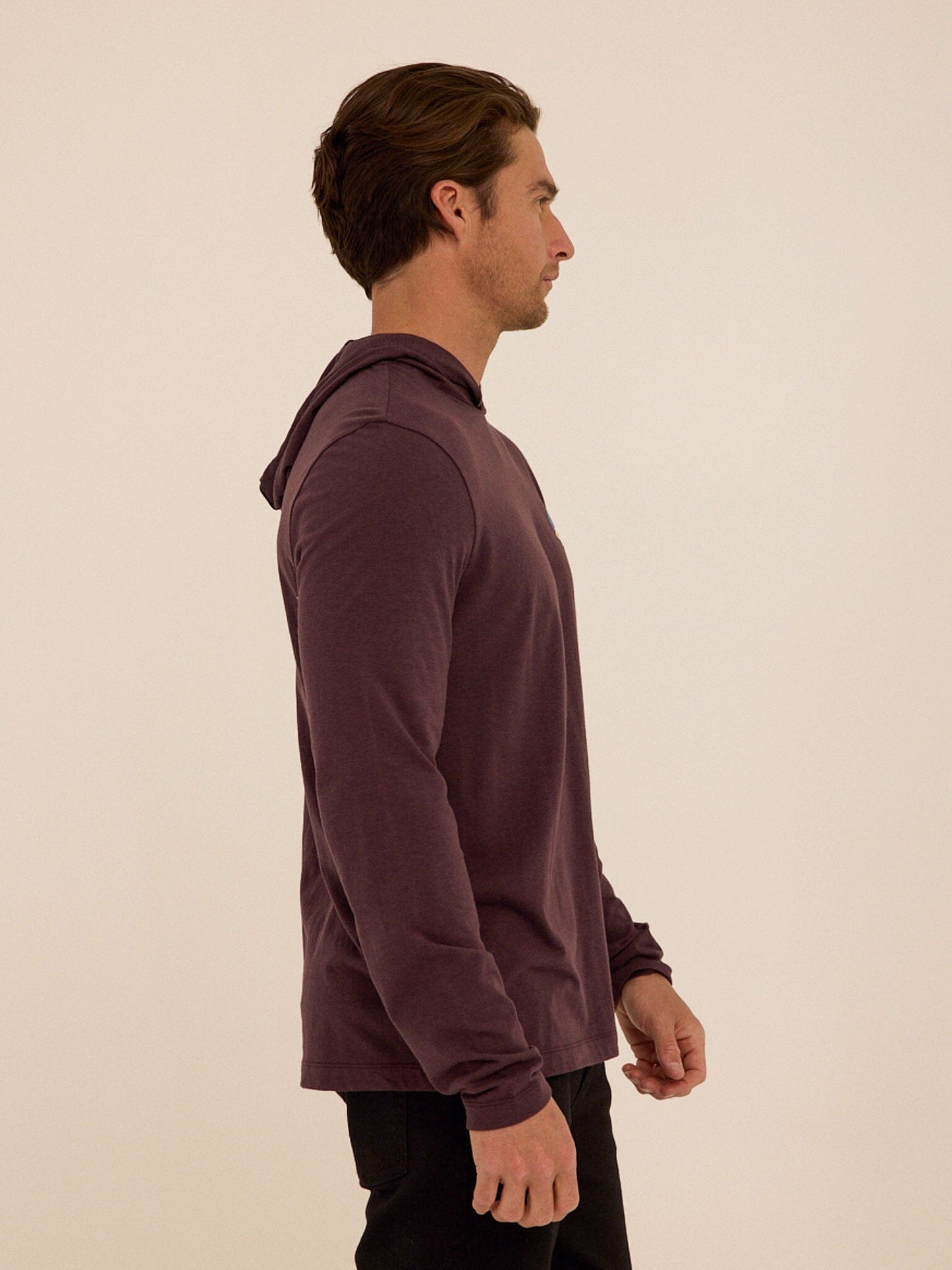 Triblend Embroidery Hoodie Tee