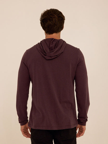 Triblend Embroidery Hoodie Tee