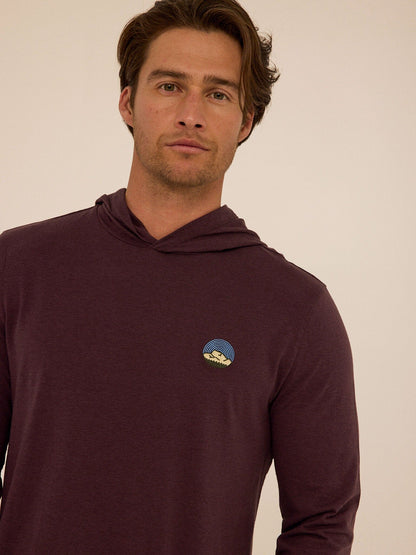 Triblend Embroidery Hoodie Tee