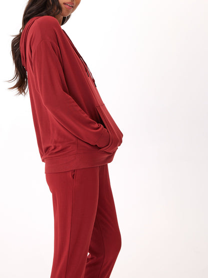 Madge Feather Fleece Pullover Hoodie