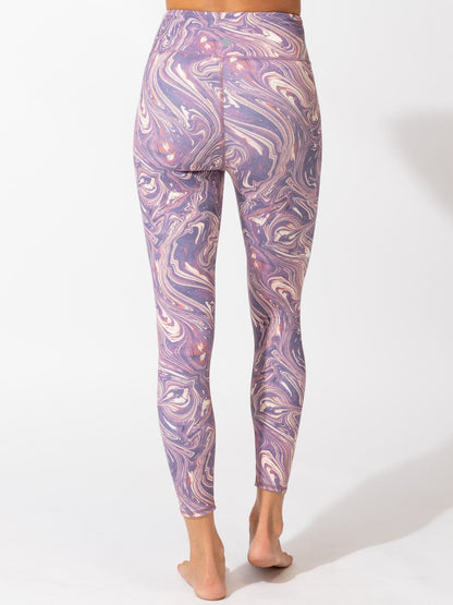 Jackie Aerial Marble Print Hi-Rise 7/8 Legging