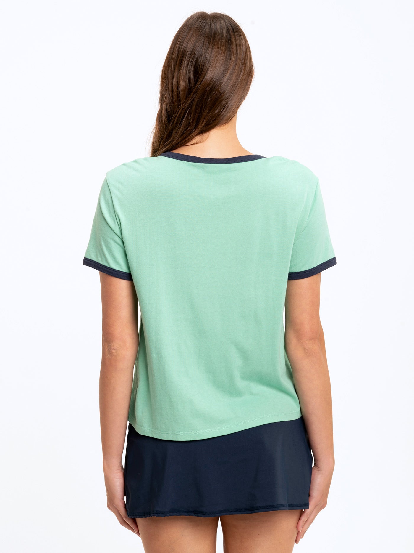 Clea Crop Ringer Tee
