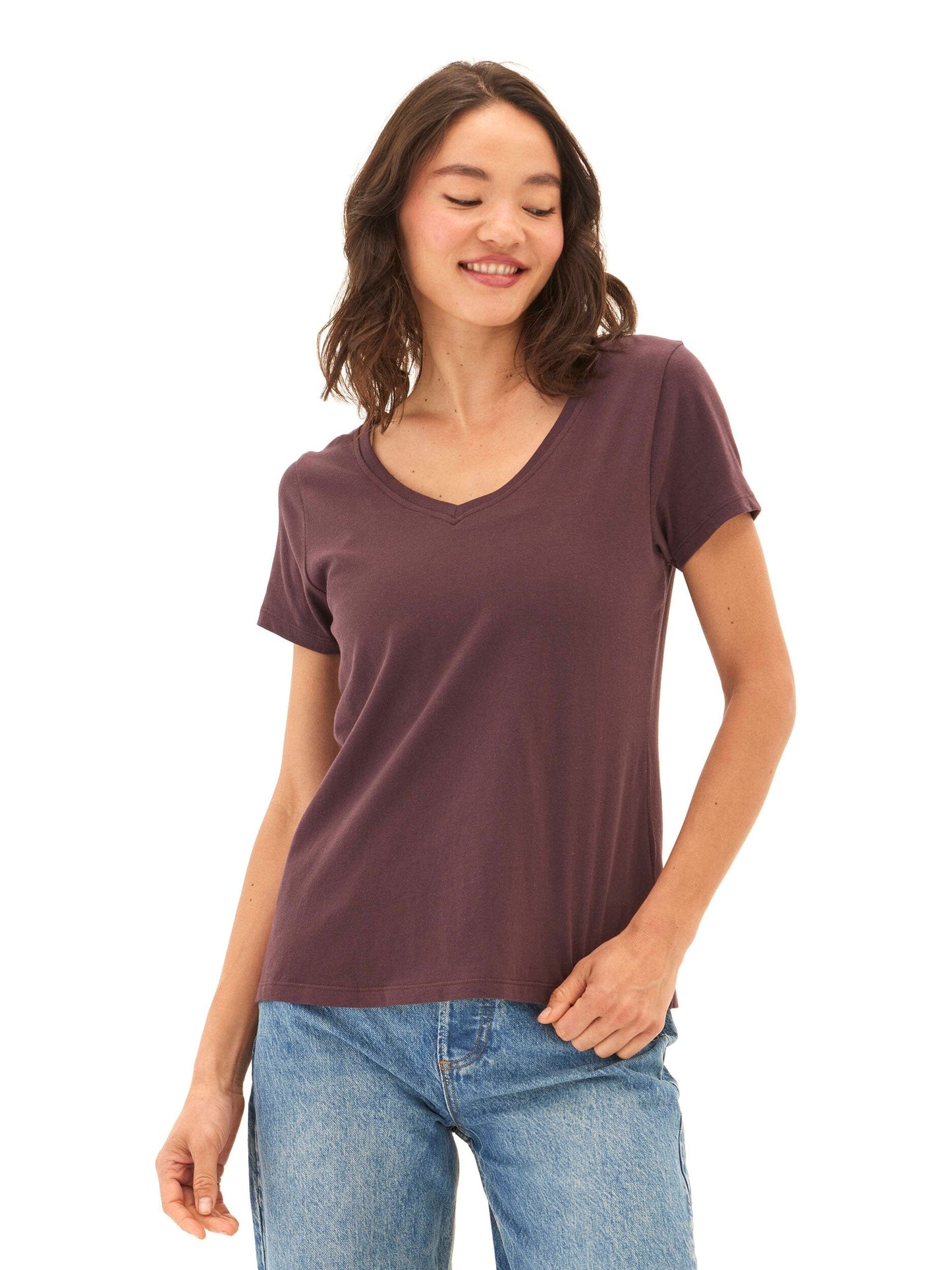 Pattie Organic Cotton V-Neck Tee