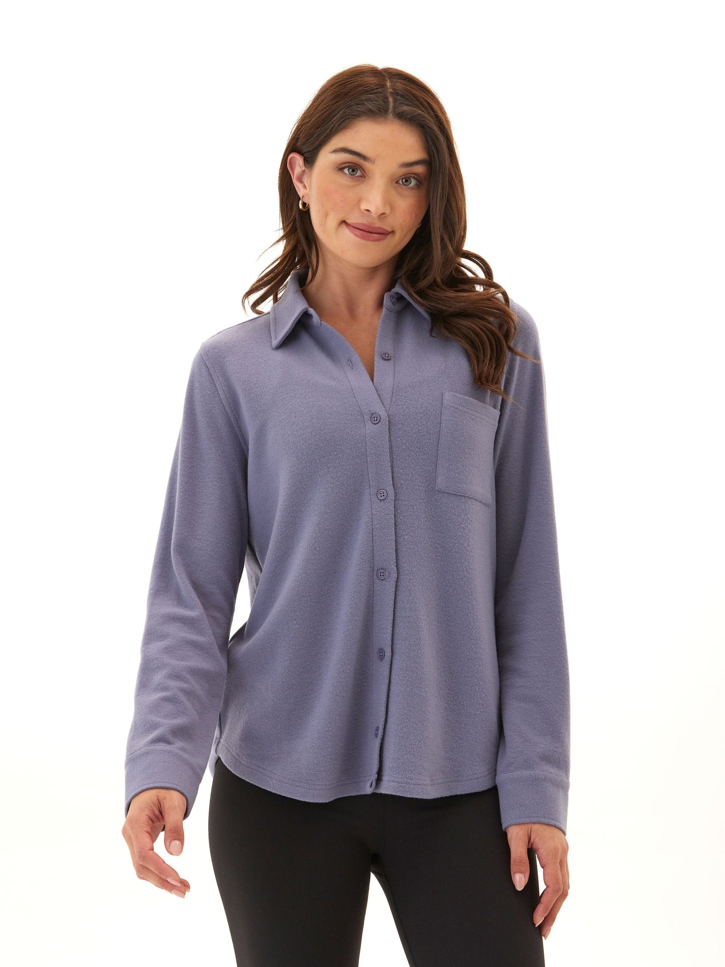 Kandyce Knit Fleece Button-Up