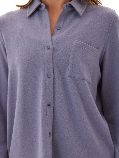 Kandyce Knit Fleece Button-Up