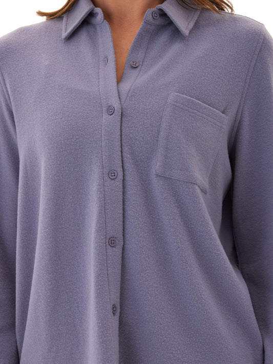 Kandyce Knit Fleece Button-Up
