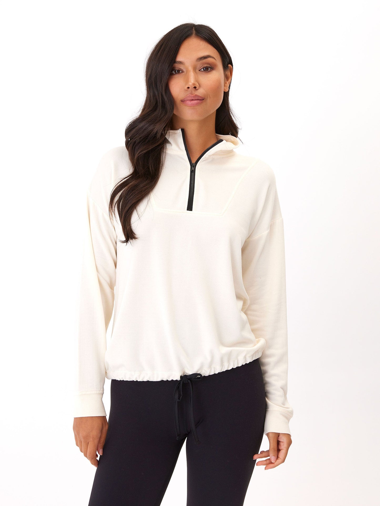 Nyla Feather Fleece Half Zip Pullover