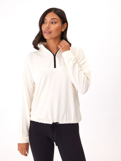 Nyla Feather Fleece Half Zip Pullover