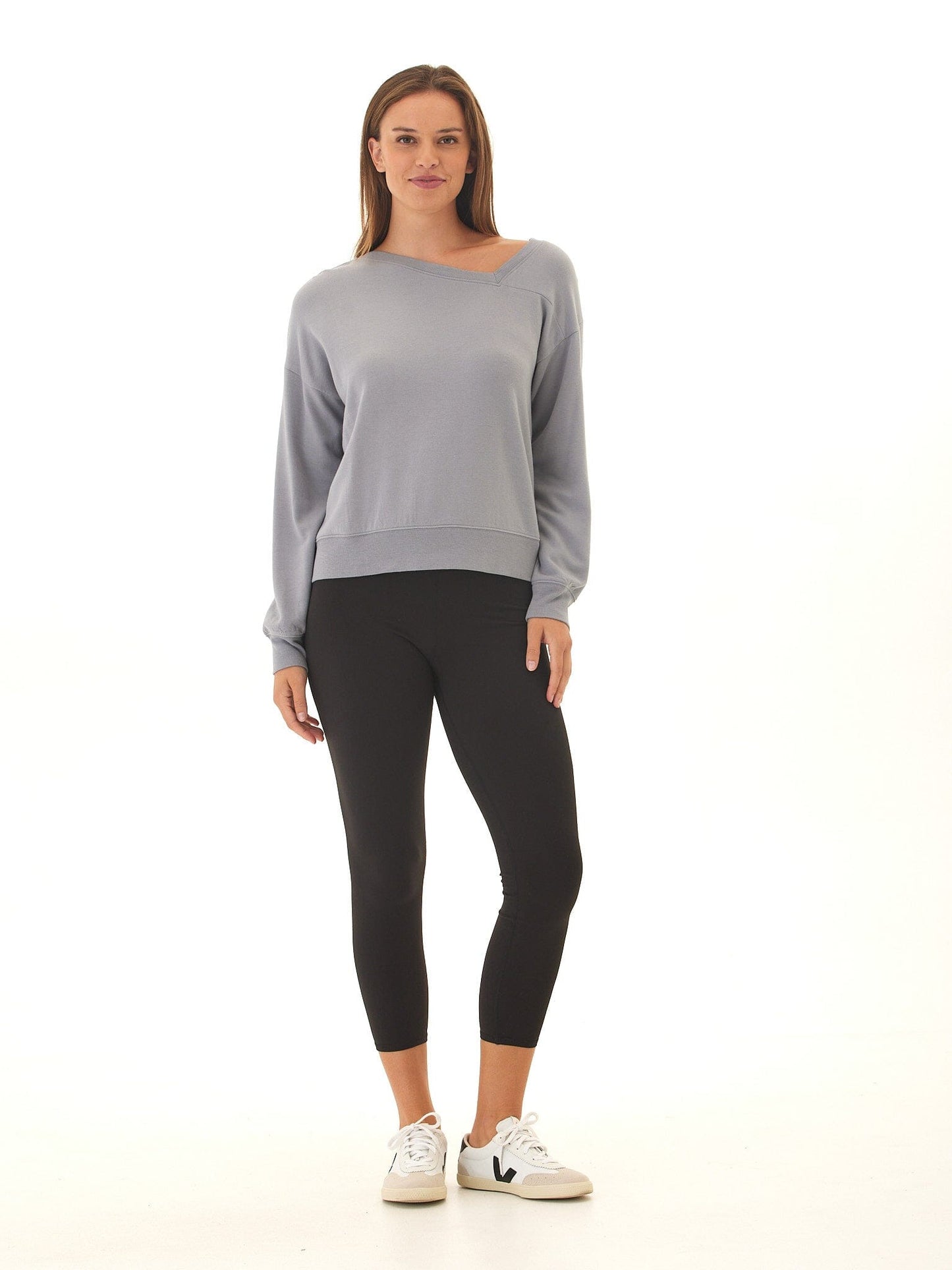Merida Feather Fleece Asymmetrical Pullover