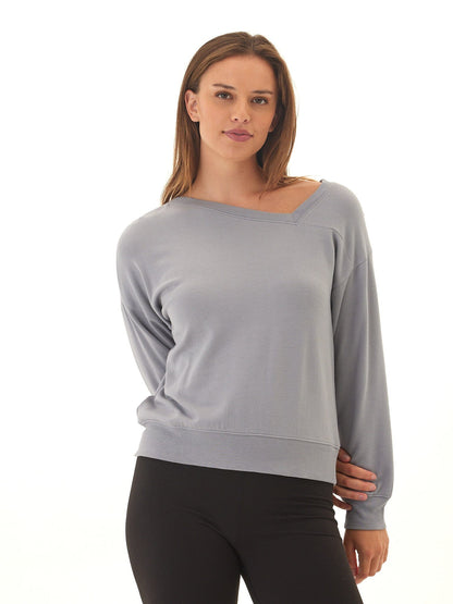 Merida Feather Fleece Asymmetrical Pullover