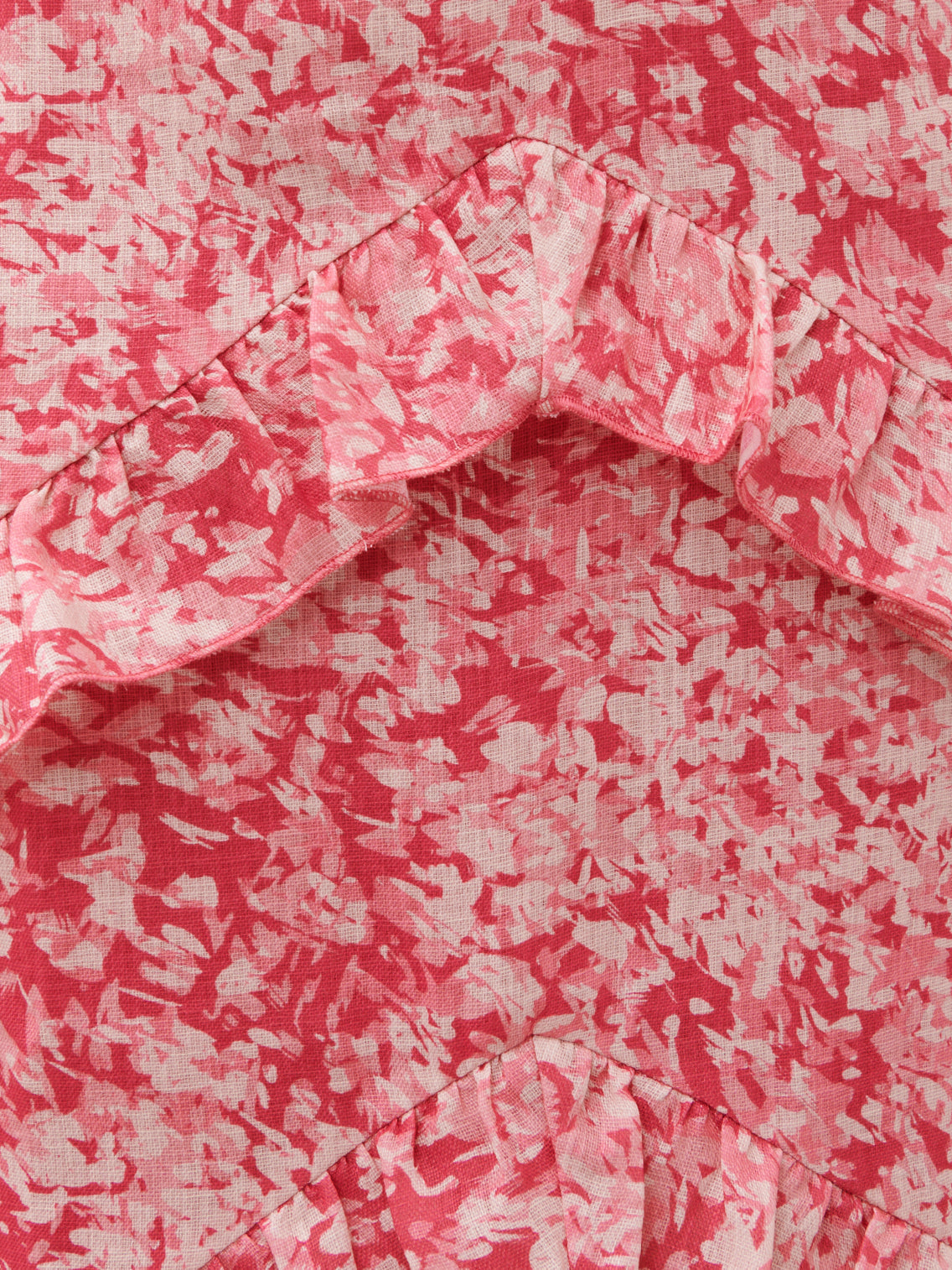 Tamsin Ruffle Maxi Dress - Pink Multi Abstract Print