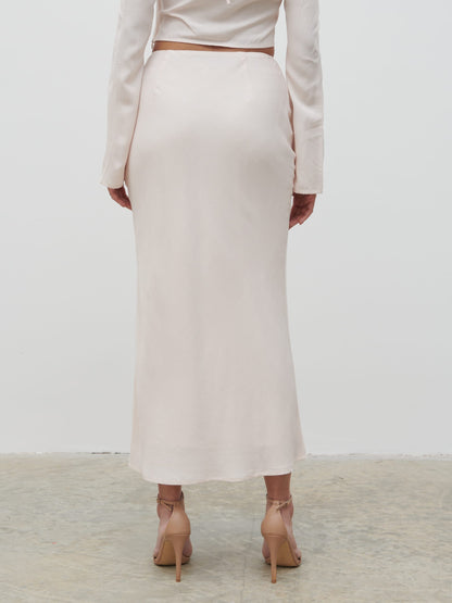 Tiffany Midaxi Skirt - Pale Blush