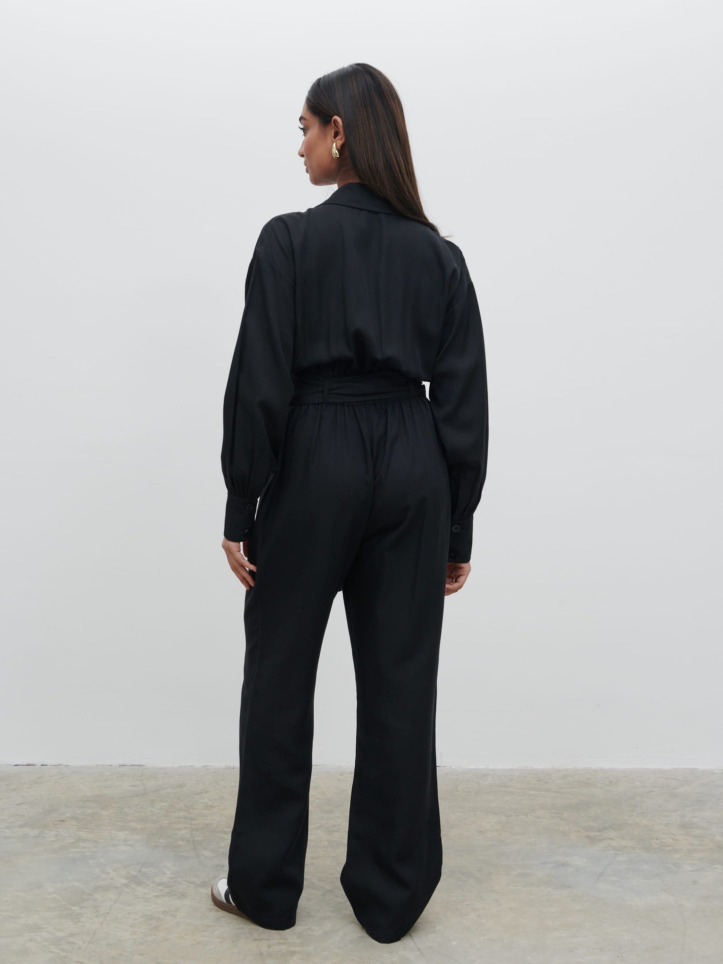 Zara Belted Jumpsuit - Black