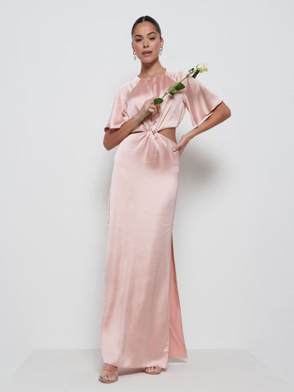 Zara Twist Knot Bridesmaid Dress - Blush
