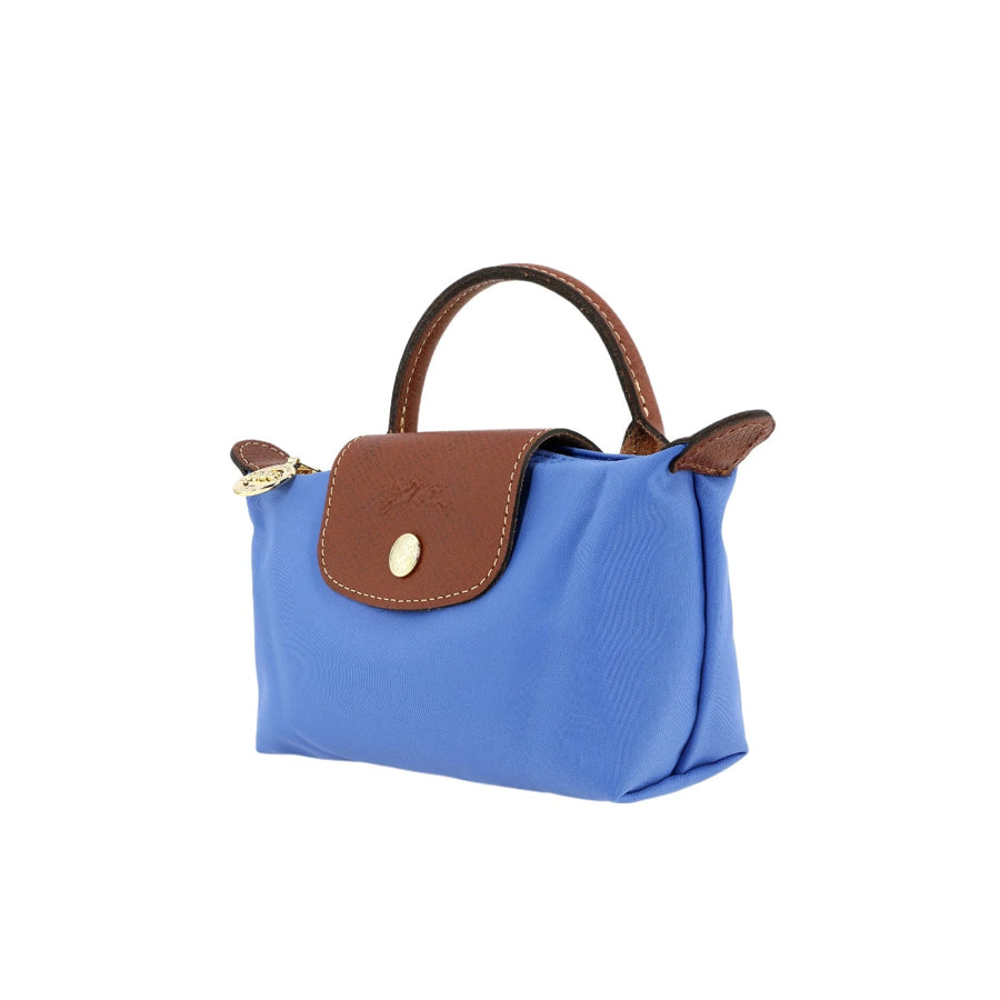 Le Pliage Original Pouch with handle Cobalt Blue - Recycled canvas