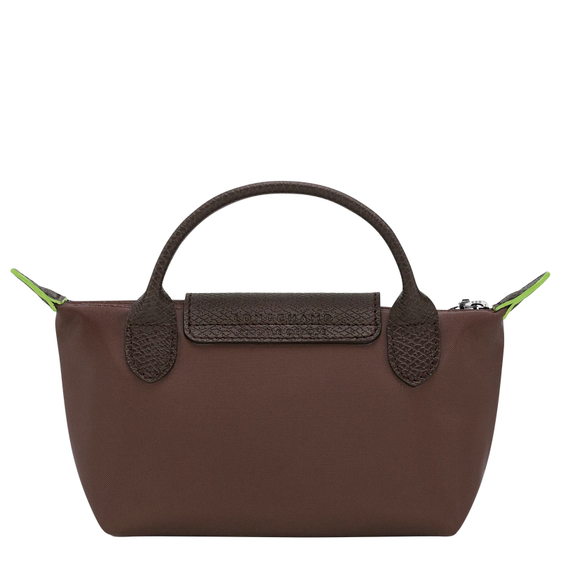 Le Pliage Original Pouch with handle Mocha - Recycled canvas
