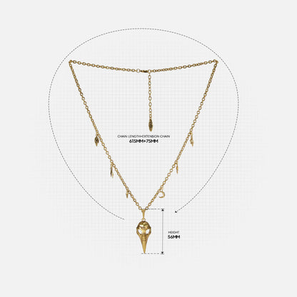 AUGUR SKULL NECKLACE