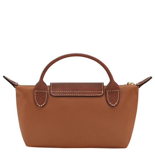 Le Pliage Original Pouch with handle Cognac - Recycled canvas