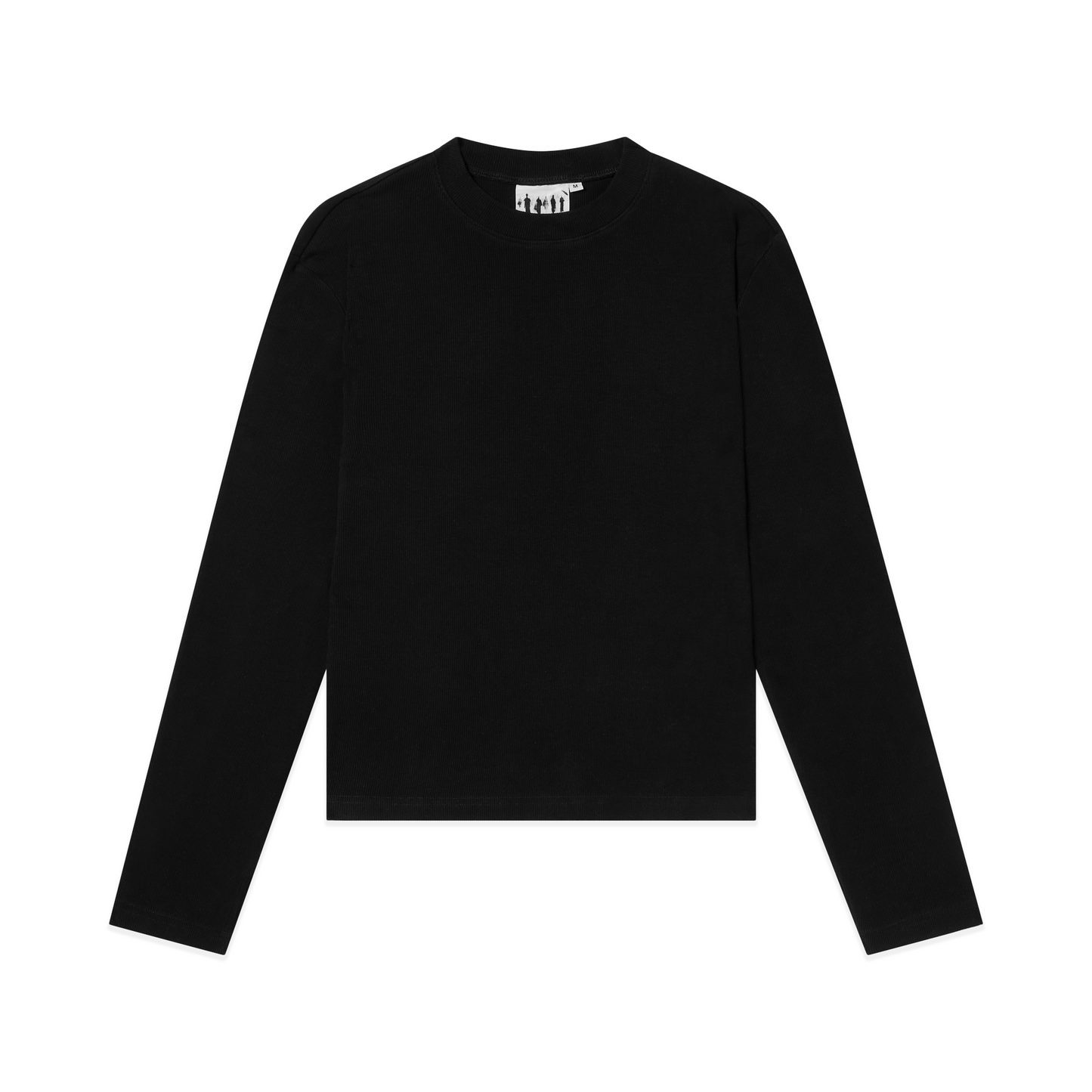 'Tandem' Black Ribbed Long sleeve