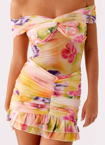 Frances Mini Dress - Sunburst Floral