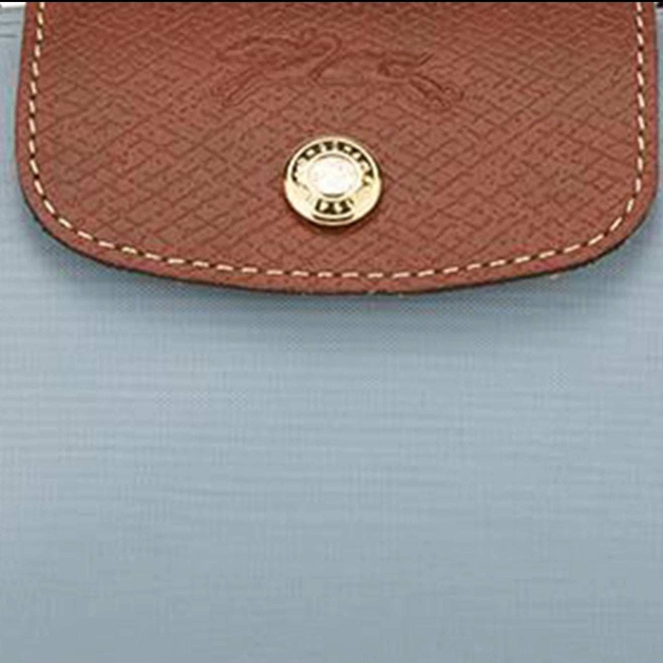 Le Pliage Original Pouch with handle Steel Gray - Recycled canvas