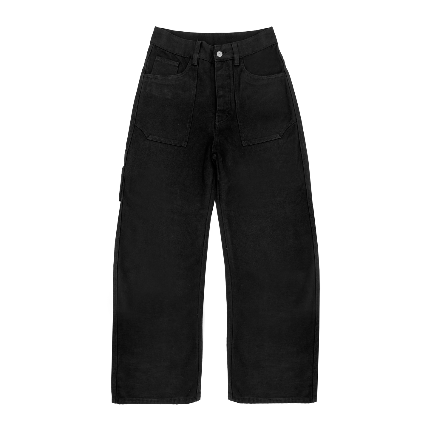 'Field' Black Canvas Pants