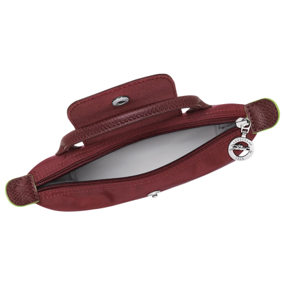 Le Pliage Original Pouch with handle Pomegranate - Recycled canvas