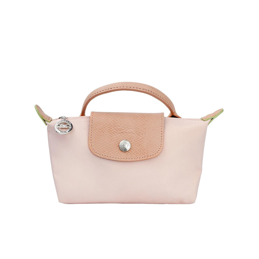 Le Pliage Original Pouch with handle Lotus Root Pink - Recycled canvas