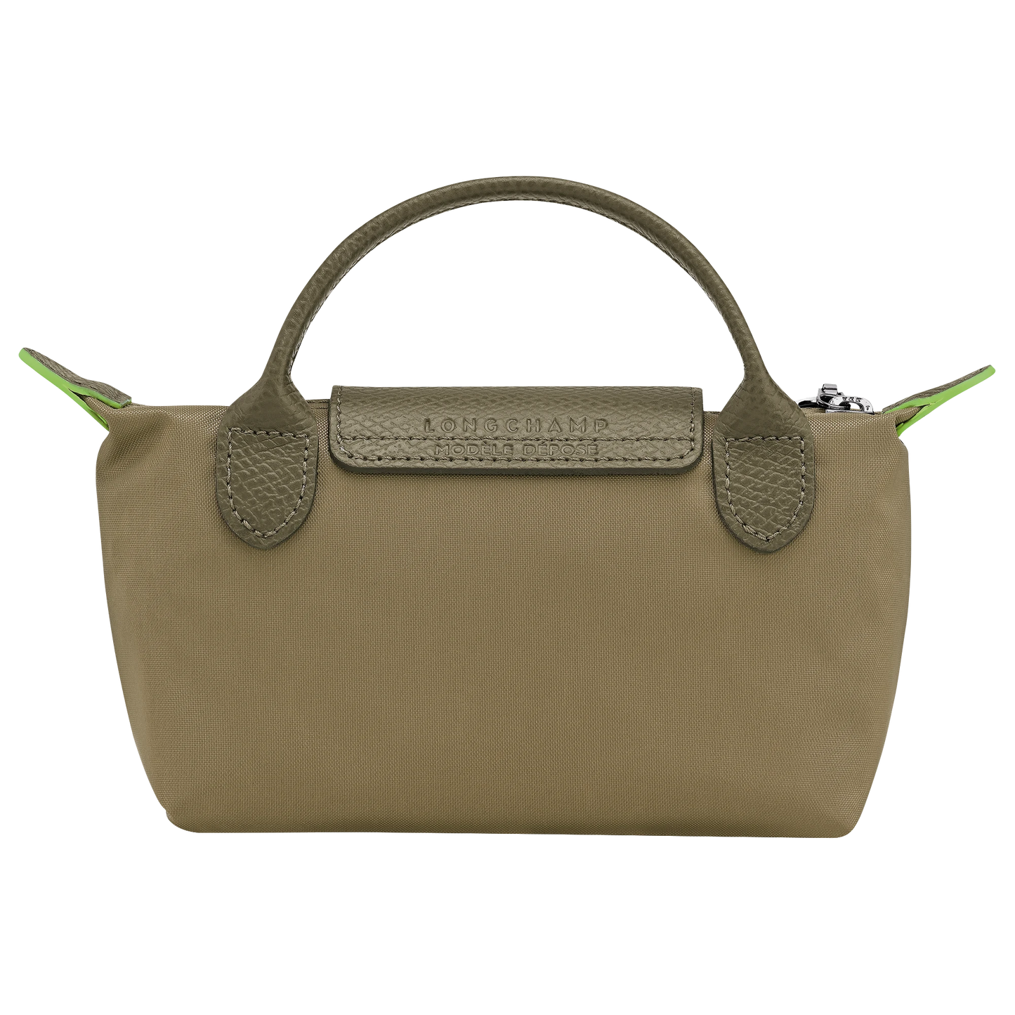 Le Pliage Original Pouch with handle Artichoke - Recycled canvas