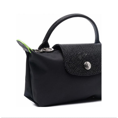 Le Pliage Original Pouch with handle Eco-Friendly Black - Recycled canvas