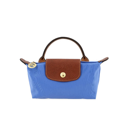 Le Pliage Original Pouch with handle Cobalt Blue - Recycled canvas