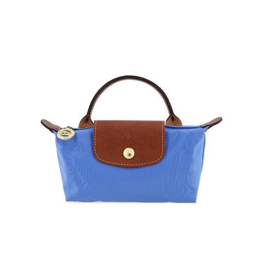 Le Pliage Original Pouch with handle Cobalt Blue - Recycled canvas