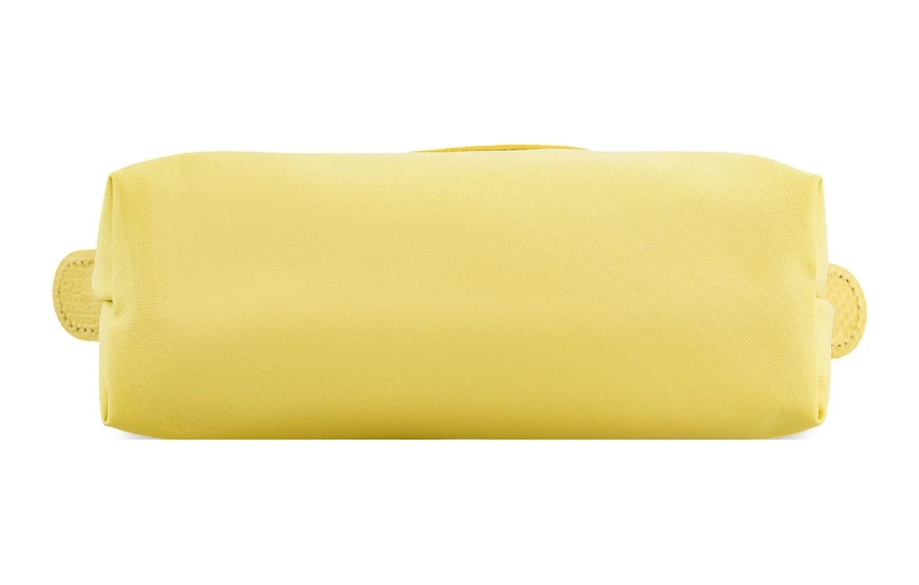 Le Pliage Original Pouch with handle Wheat Yellow - Recycled canvas
