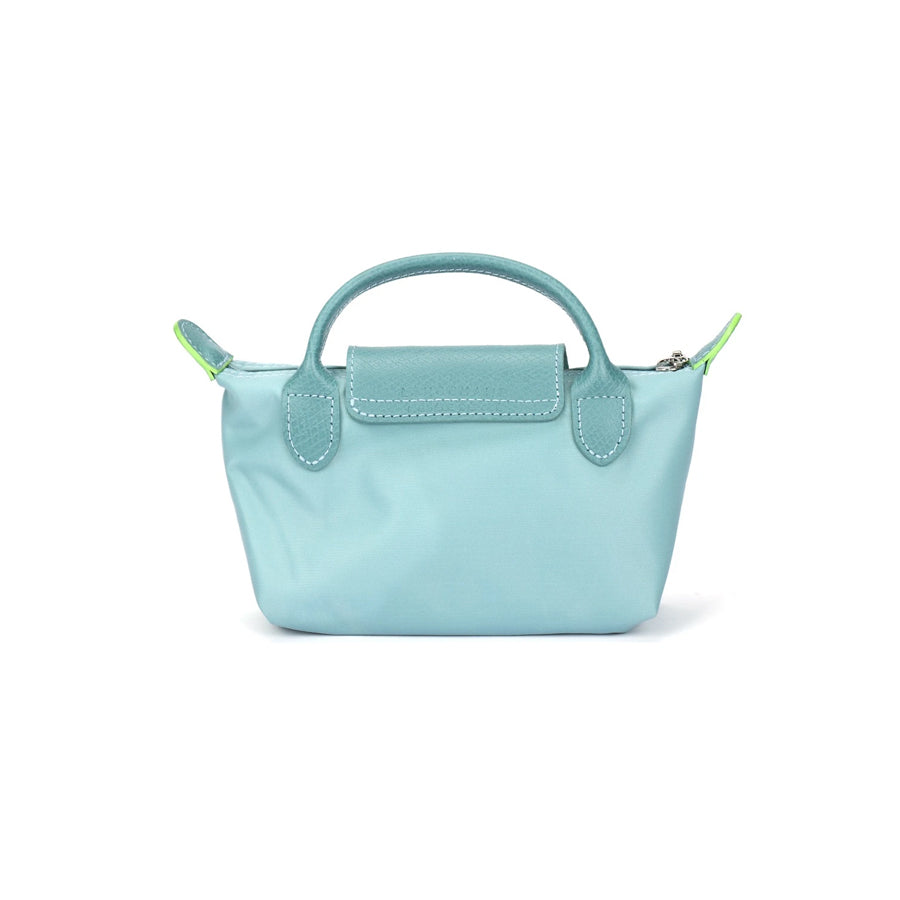 Le Pliage Original Pouch with handle Lake Blue - Recycled canvas