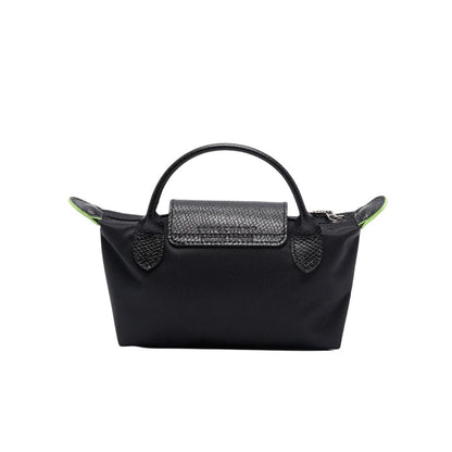 Le Pliage Original Pouch with handle Eco-Friendly Black - Recycled canvas
