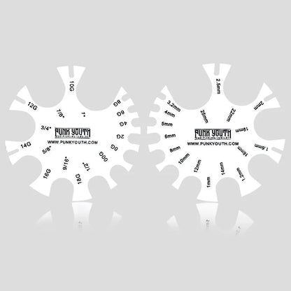 2PCS Ear Stretching & Piercing Balm + 1PCS Size Measure Tool