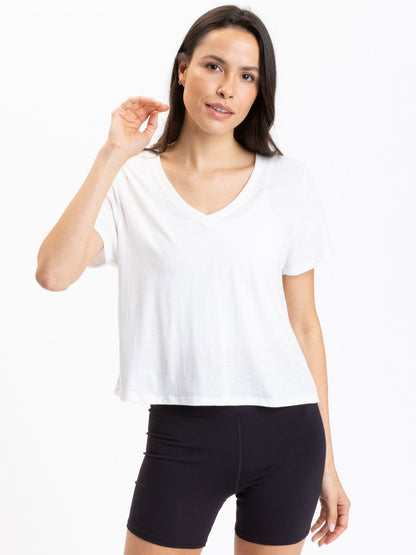 Core Triblend Jersey V-Neck Tee